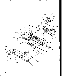 Electronic Bracket Assembly Diagram and Parts List for SBI20NW-P1162902WW  Amana Refrigerator