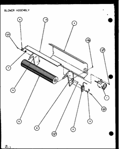 Blower Assembly (pth07400er/p9872101r) (pth07300er/p9812601r) Diagram and Parts List for PTH12300ER P9812615R Amana Air Conditioner