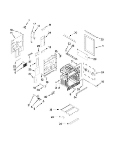 Chassis Parts Diagram and Parts List for MET8776BS00  Maytag Range