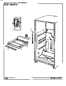 Shelves & Accessories Diagram and Parts List for RB23KA-4AL CG96A Magic Chef Refrigerator