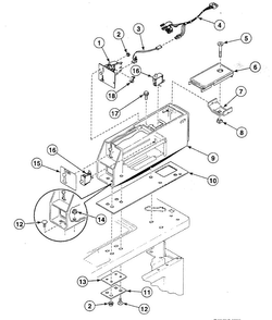 Meter Case Diagram and Parts List for SWTBA1LN  Speed Queen Washer