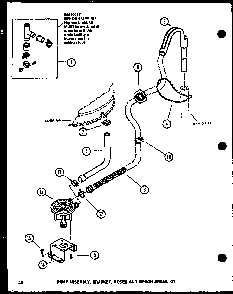 Section 2 Diagram and Parts List for LW2502L P1118409WL Amana Washer