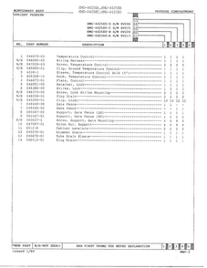 Freezer Compartment Page 2 Diagram and Parts List for 44258B  Admiral Freezer