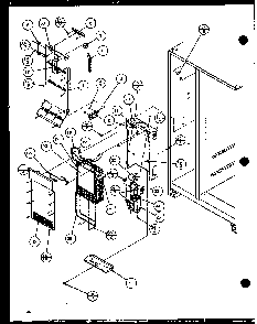 Section 17 Diagram and Parts List for SL22JB-P1116006W  Amana Refrigerator