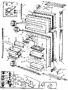 Doors Diagram and Parts List for JRT1215B M9C67B Jenn-Air Refrigerator