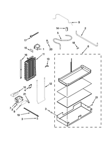 Lower Unit And Tube Parts Diagram and Parts List for JS42PPDUDB20  Jenn-Air Refrigerator
