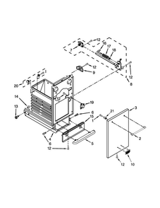 Container Parts Diagram and Parts List for MTUC7500ADE1  Maytag Trash Compactor