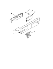 Control Panel And Latch Parts Diagram and Parts List for MDB6769AWQ4  Maytag Dishwasher