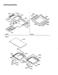 Shelving Assemblies Diagram and Parts List for TX18VE-P1301702WE  Amana Refrigerator