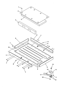 Heater Box Diagram and Parts List for AKT3630E-P1143717NE  Amana Cooktop