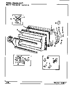 Freezer Door Diagram and Parts List for RB21KN-4A CG83A Magic Chef Refrigerator