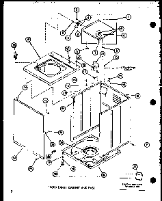 Section 5 Diagram and Parts List for LW2600 P7804701W W Amana Washer