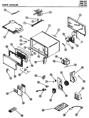 01 - Page 1 Diagram and Parts List for 1145001  Maytag Microwave