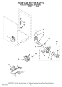 PUMP AND MOTOR PARTS, OPTIONAL PARTS (NOT INCLUDED) Diagram and Parts List for MFW9700SQ0  Maytag Washer