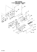 UNIT PARTS Diagram and Parts List for JUW248LBRS00  Jenn-Air Wine and Beverage Cooler