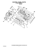 CONTROL PANEL PARTS Diagram and Parts List for MFS18PDFTS  Maytag Washer