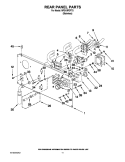 REAR PANEL PARTS Diagram and Parts List for MFS18PDFTS  Maytag Washer