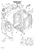 CABINET PARTS Diagram and Parts List for MGDZ400TQ1  Maytag Dryer