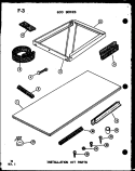 INSTALLATION KIT PARTS Diagram and Parts List for 6243L P6711930R Amana Air Conditioner
