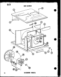 INTERIOR PARTS Diagram and Parts List for 218-3EWS P5541780R Amana Air Conditioner