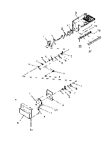 Crushed Ice Bucket Parts Diagram and Parts List for SXD22S2E-P1190416WE  Amana Refrigerator