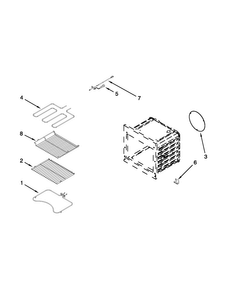 Internal Oven Parts Diagram and Parts List for MEW6527DDB18  Maytag Wall Oven