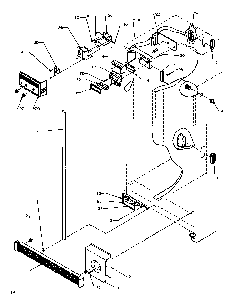 Refrigerator/freezer Controls And Cabinet Parts Diagram and Parts List for SXD20Q2W-P1162508WW  Amana Refrigerator