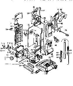 Unit Parts Diagram and Parts List for U6321-930  Hoover Upright Vacuum