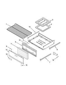 Oven And Broiler Parts Diagram and Parts List for AGR4433XDS1  Amana Range