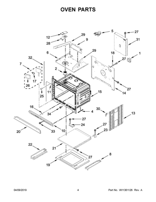 Oven Parts Diagram and Parts List for JMW2430IL01  Maytag Microwave Oven Combo