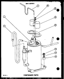 COMPRESSOR PARTS Diagram and Parts List for 24C3SS P9872901R Amana Air Conditioner