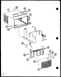 Page 1 Diagram and Parts List for 2215S P9938609R Amana Air Conditioner