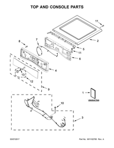 Part Location Diagram of W10868946 Whirlpool Installation instructions