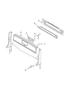 Part Location Diagram of W10585645 Whirlpool PANL-CNTRL