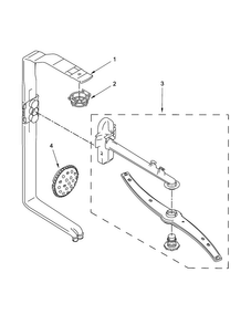 Upper Wash And Rinse Parts Diagram and Parts List for JDB9600CWS0  Jenn-Air Dishwasher