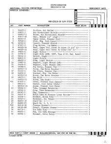 Freezer Compartment Page 2 Diagram and Parts List for 6540A REV J Norge Washer