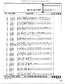 Fresh Food Compartment Page 2 Diagram and Parts List for 21374B  Admiral Refrigerator