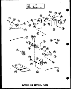 Burner And Control Parts 5 Diagram and Parts List for GH-80DE P96380-2F Amana Furnace