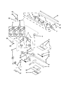 Manifold Parts Diagram and Parts List for MGT8885XS04  Maytag Range
