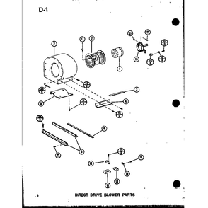 Direct Drive Blower Parts 2 Diagram and Parts List for GCE80DN P68837-2F Amana Furnace