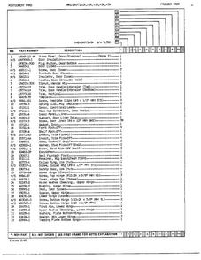 Freezer Door Assembly Page 2 Diagram and Parts List for 24972A  Admiral Refrigerator