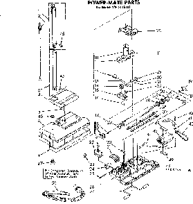 Power Mate Parts Diagram and Parts List for 1162116181  Kenmore Filters & Accessories