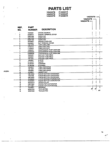 Compressor And Tubing Page 2 Diagram and Parts List for P1200801R  Amana Air Conditioner