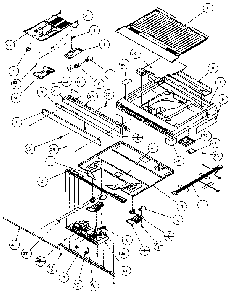 Divider Block Diagram and Parts List for TX19R-P1158502W  Amana Refrigerator