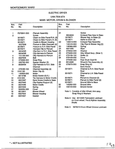 Main Motor, Drum And Blower Page 2 Diagram and Parts List for 6835A REV E Norge Washer