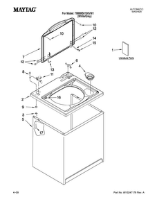 Part Location Diagram of W10155456 Whirlpool USE & CARE GUIDE