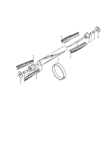 Agitator Diagram and Parts List for U3329  Hoover Upright Vacuum