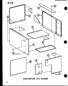 (d67636-16) (d67636-20) (d67636-24) Diagram and Parts List for XFC35AOV-A P68926-3C Amana Air Conditioner