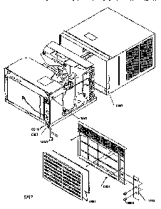 Cabinet Diagram and Parts List for 21QZ33RC-P12099036R  Amana Air Conditioner