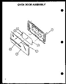 Oven Door Assembly Diagram and Parts List for LBP26AA0Y P1141115NW Amana Range